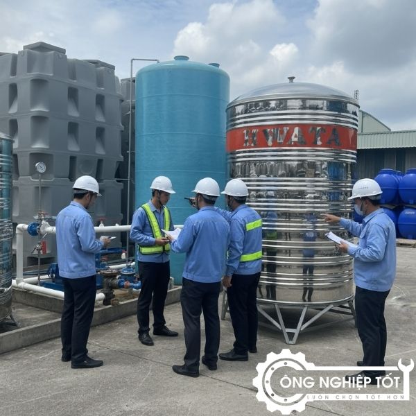 Công Nghiệp Tốt thi công lắp đặt bồn inox